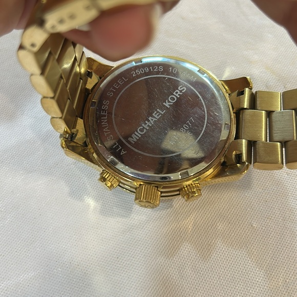 Michael Kors runway Gold Chronograph Watch - Picture 2 of 4